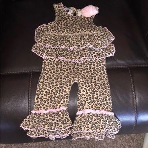 Mud Pie Animal print one piece suit 9-12 m